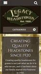 Mobile Screenshot of legacyheadstones.com